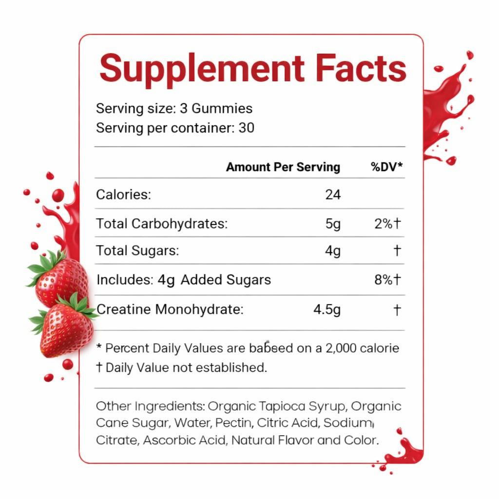 Creatine Monohydrate Gummies