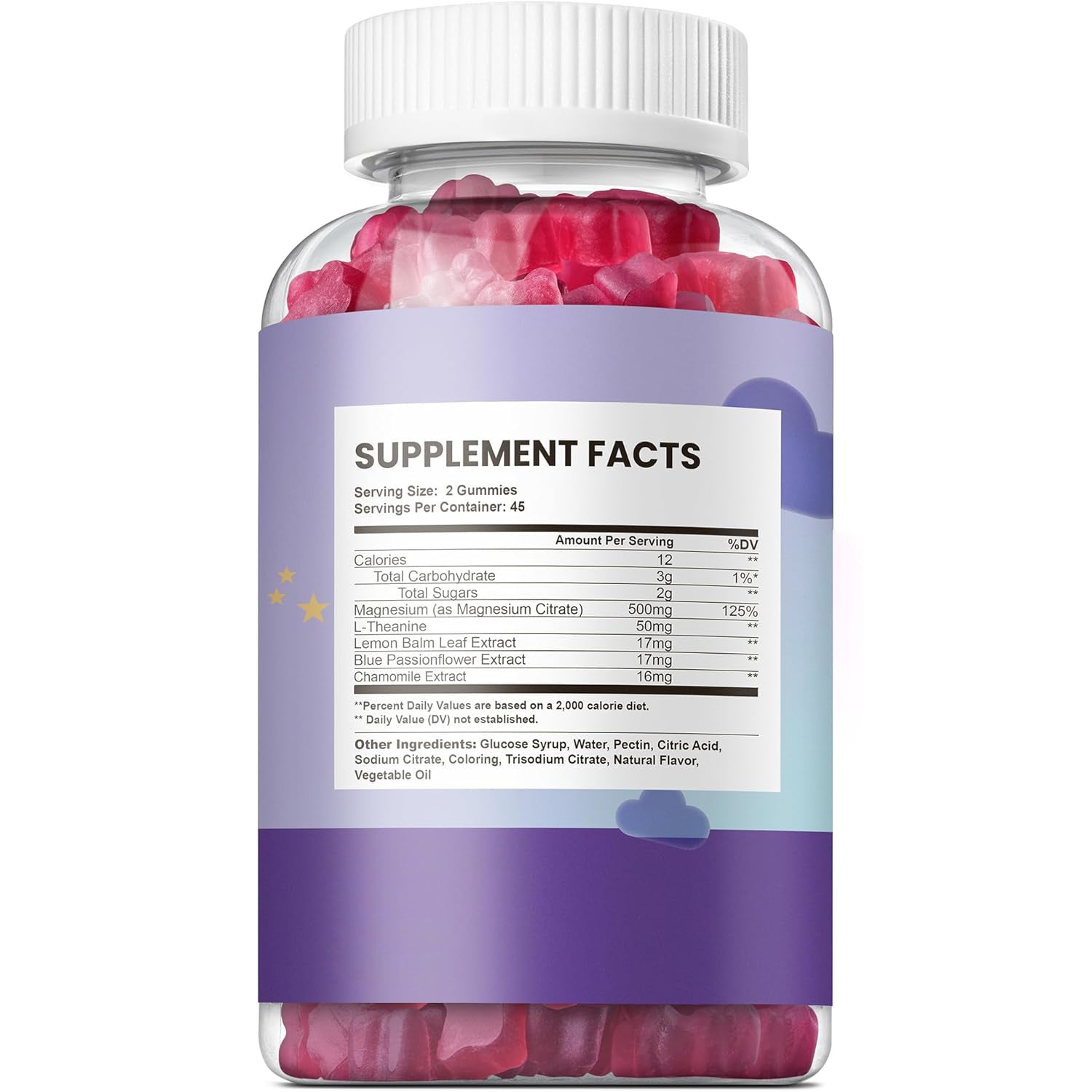 Sleep gummies melatonin free (test) product #2)