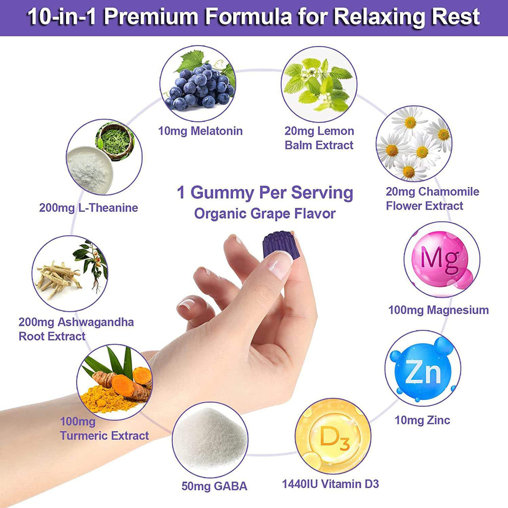 Melatonin Sleep Gummies – Restful Sleep Support (60ct)
