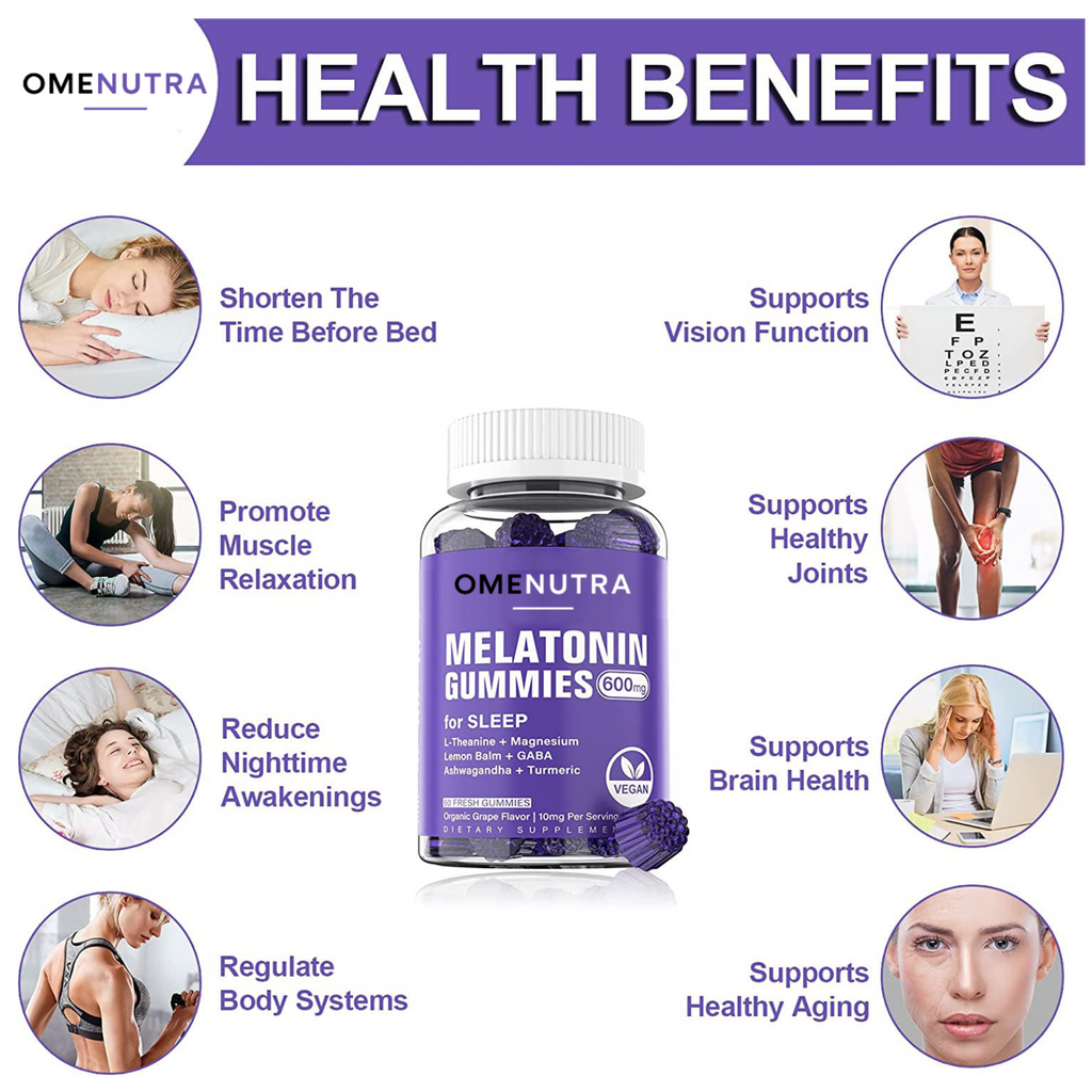 Melatonin Sleep Gummies – Restful Sleep Support (60ct)