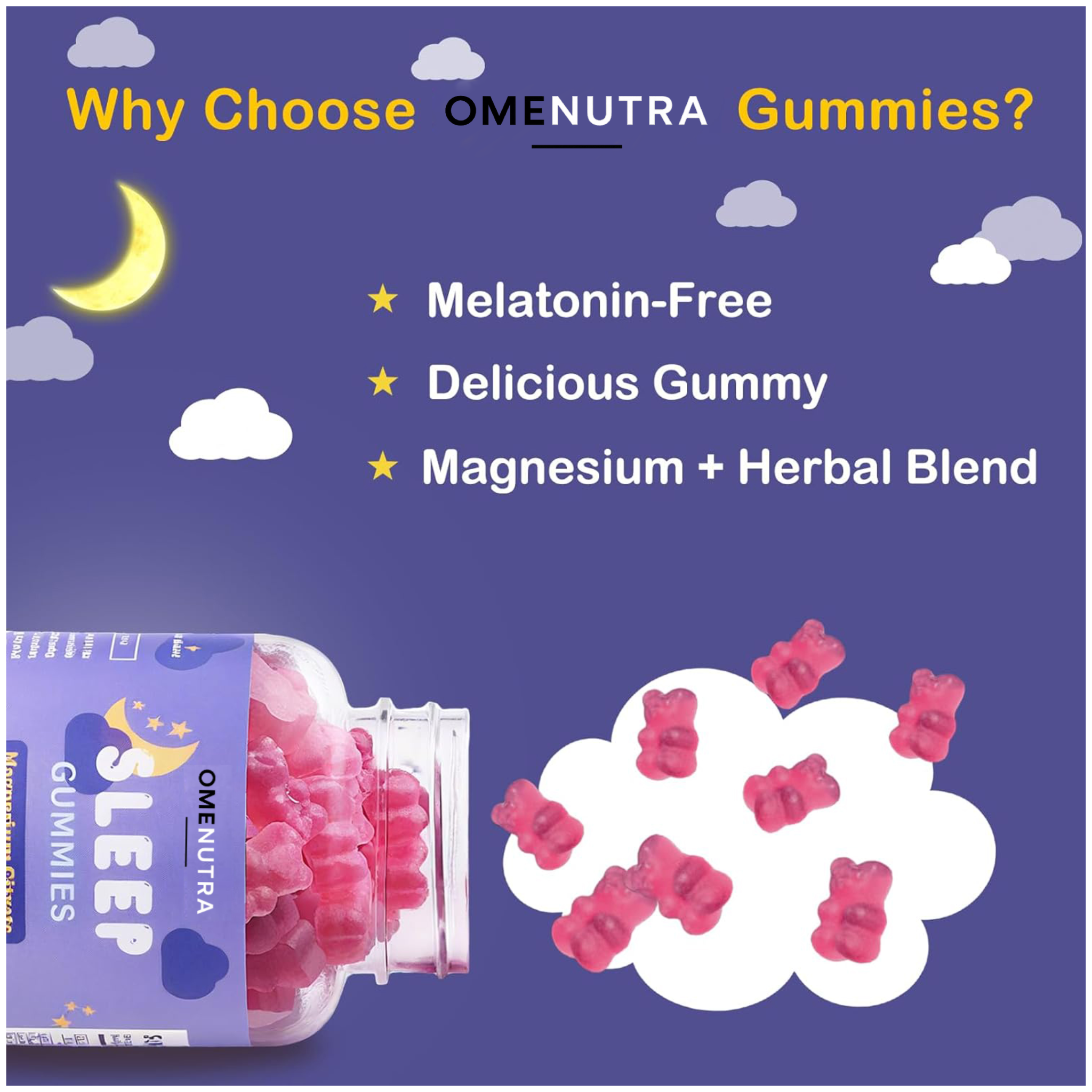 Sleep gummies melatonin free (test) product #2)
